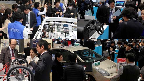 図1 2015Q1月中旬開(h┐o)されたカーエレクトロニクスtの会場 出Z:リードエグジビションジャパン