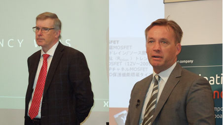 図1 NexperiaのGeneral Managers;Julian Humphreys(左)とAchim Kempe()