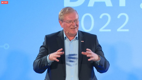 図1 Bosch会長のStefan Hartung 出Z:Bosch Tech Day 2022