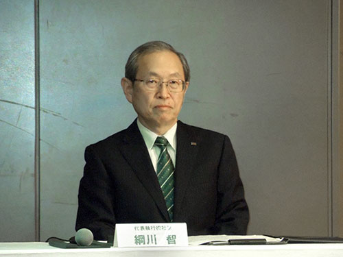 東 代表執行役社長CEOの川智(hu━) ^真は2017Qに筆v撮影