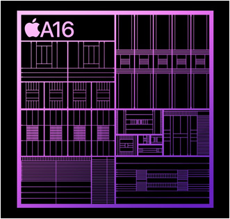 iPhone 14 Proに搭載されたA16 SoCチップ要 出Z:Apple
