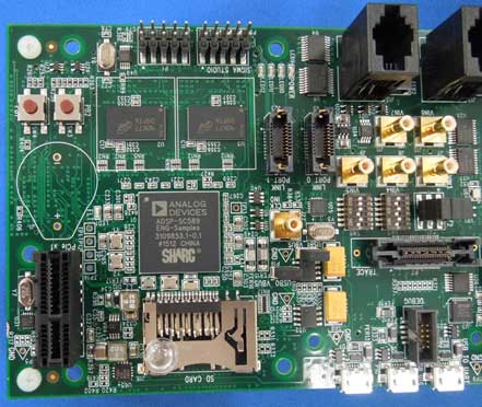 哭1 ARMコアとデュアルDSPコアSHARC+を礁姥したAnalog Devices のSoC 靠ん面にある絡きなBGAパッケ〖ジのIC∈19mm逞∷