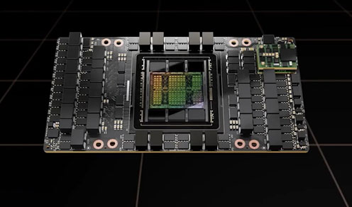 図1 Nvidiaの最新GPU「H100」を搭載したボード 出Z:Nvidia